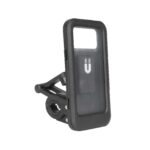 Soporte para teléfono móvil de plástico negro