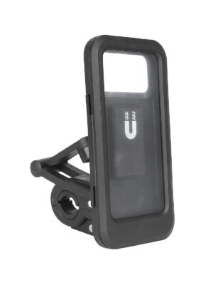 Soporte para teléfono móvil de plástico negro