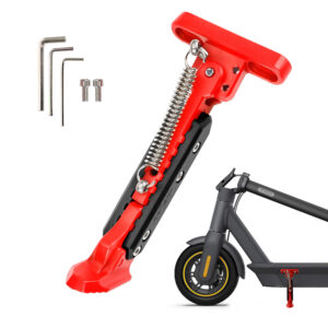 Pata de cabra ajustable V2 Rojo-Negro para scooters de serie Max G30
