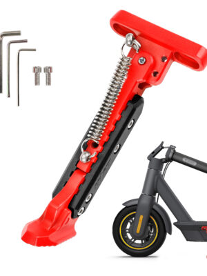 Pata de cabra ajustable V2 Rojo-Negro para scooters de serie Max G30