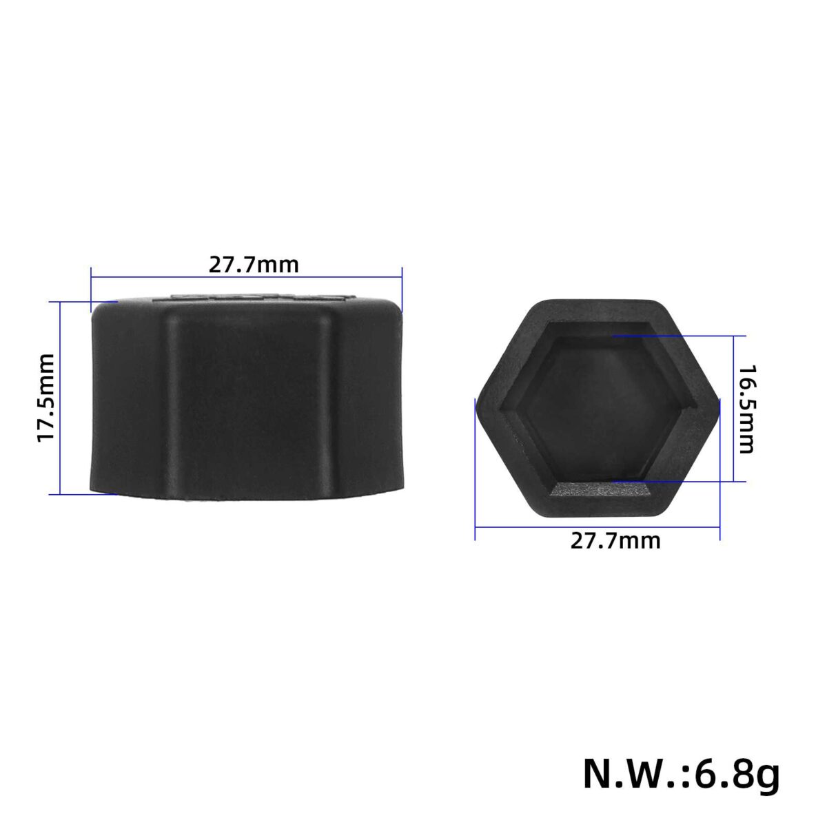 Cubierta de plástico con tuerca negra para eje de balancín para scooter Kukirin G3 Pro/G2 Master/G4Max - Imagen 2
