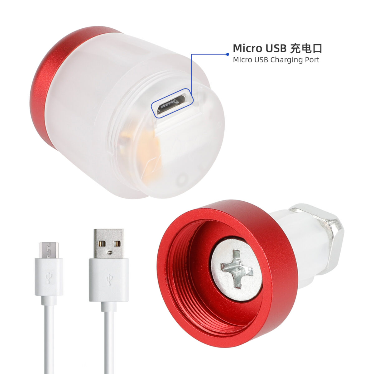 Luz de manillar recargable por USB Ulip - Imagen 3