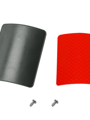 Placa de matrícula trasera Pro2 con tornillos + pegatinas reflectantes rojas para matrícula