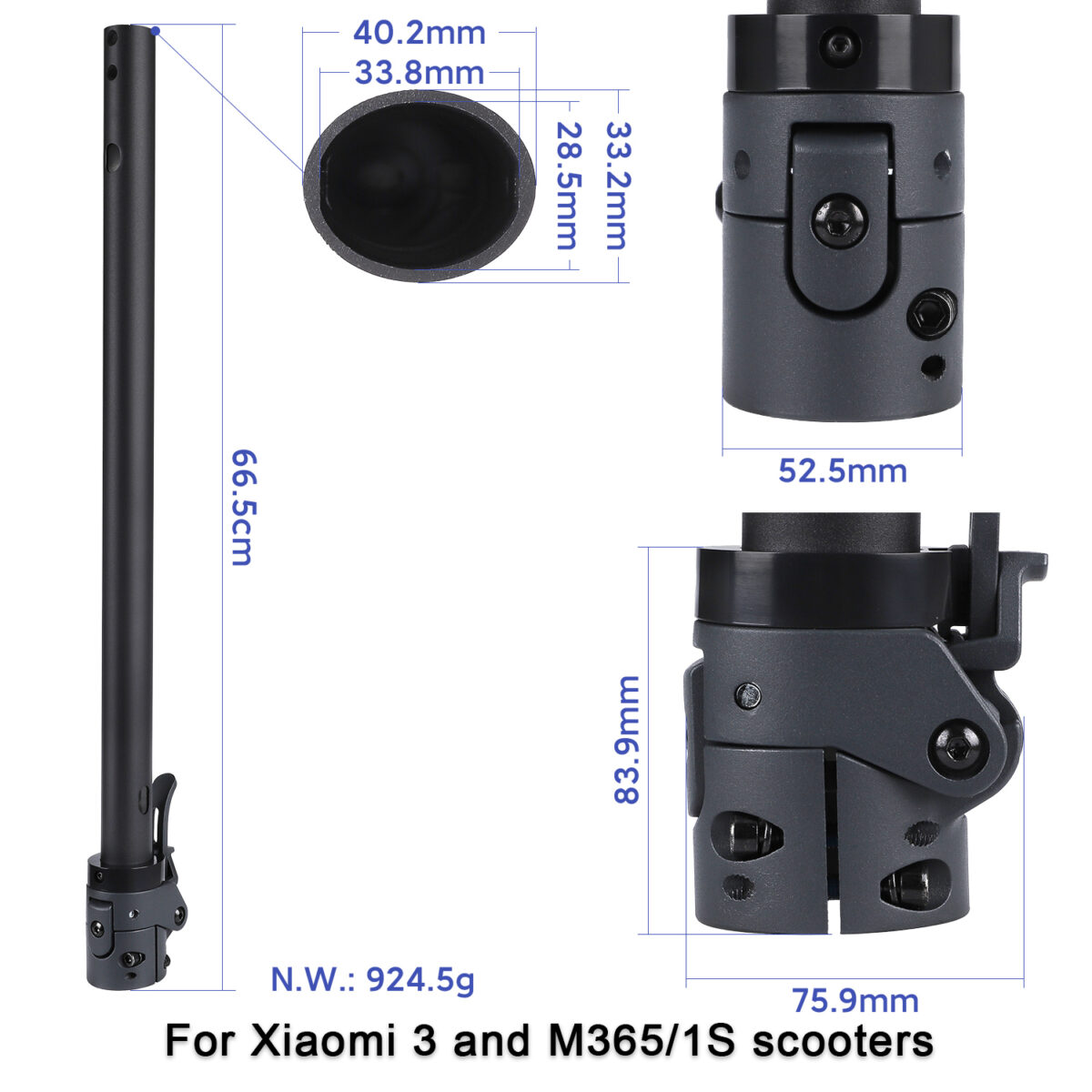 Xiaomi 3 pole (compatible con patinetes M365 y 1S) - Imagen 6