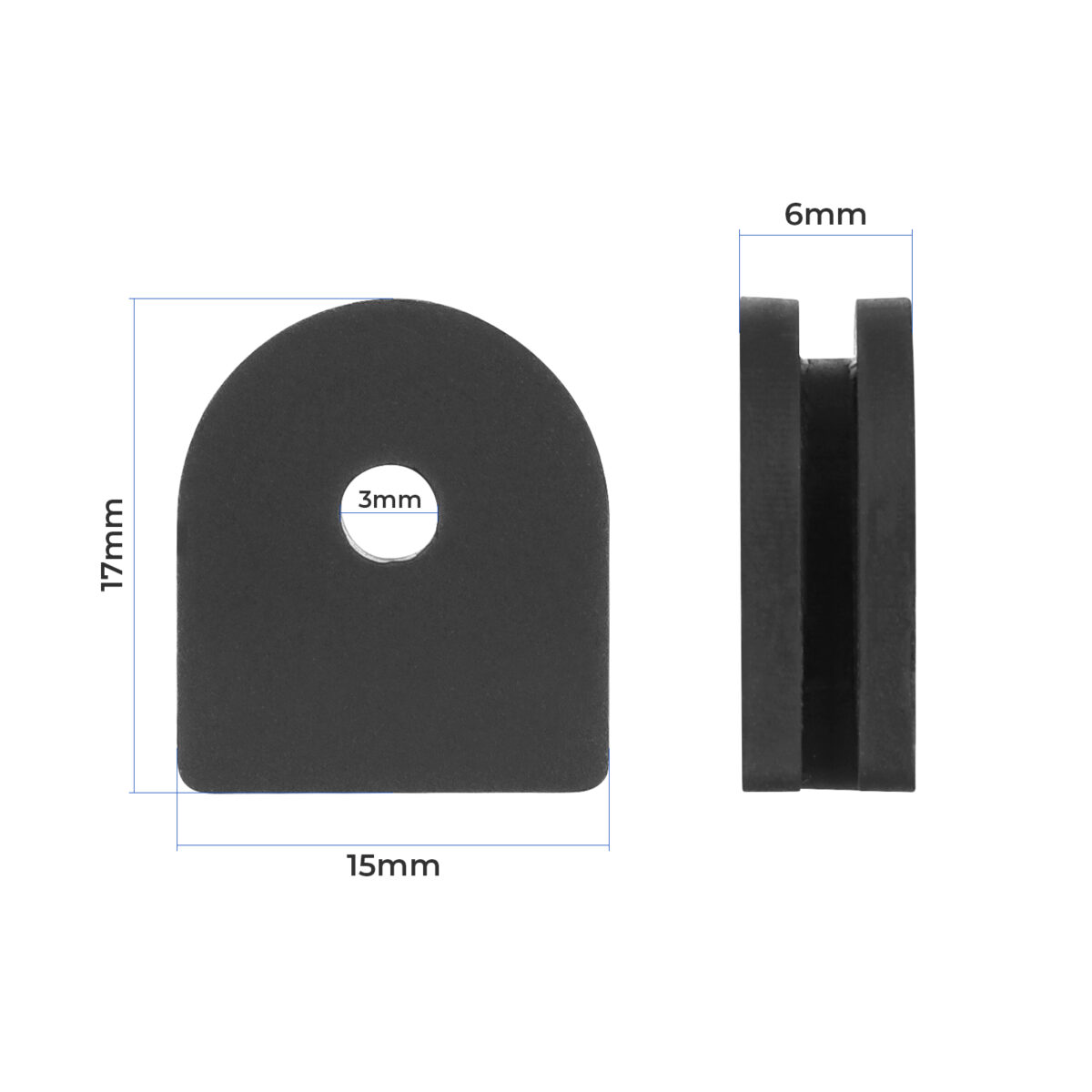 Conector impermeable de silicona negra para cable de luz trasera de scooters Xiaomi - Imagen 2