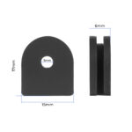 Conector impermeable de silicona negra para cable de luz trasera de scooters Xiaomi - Imagen 2