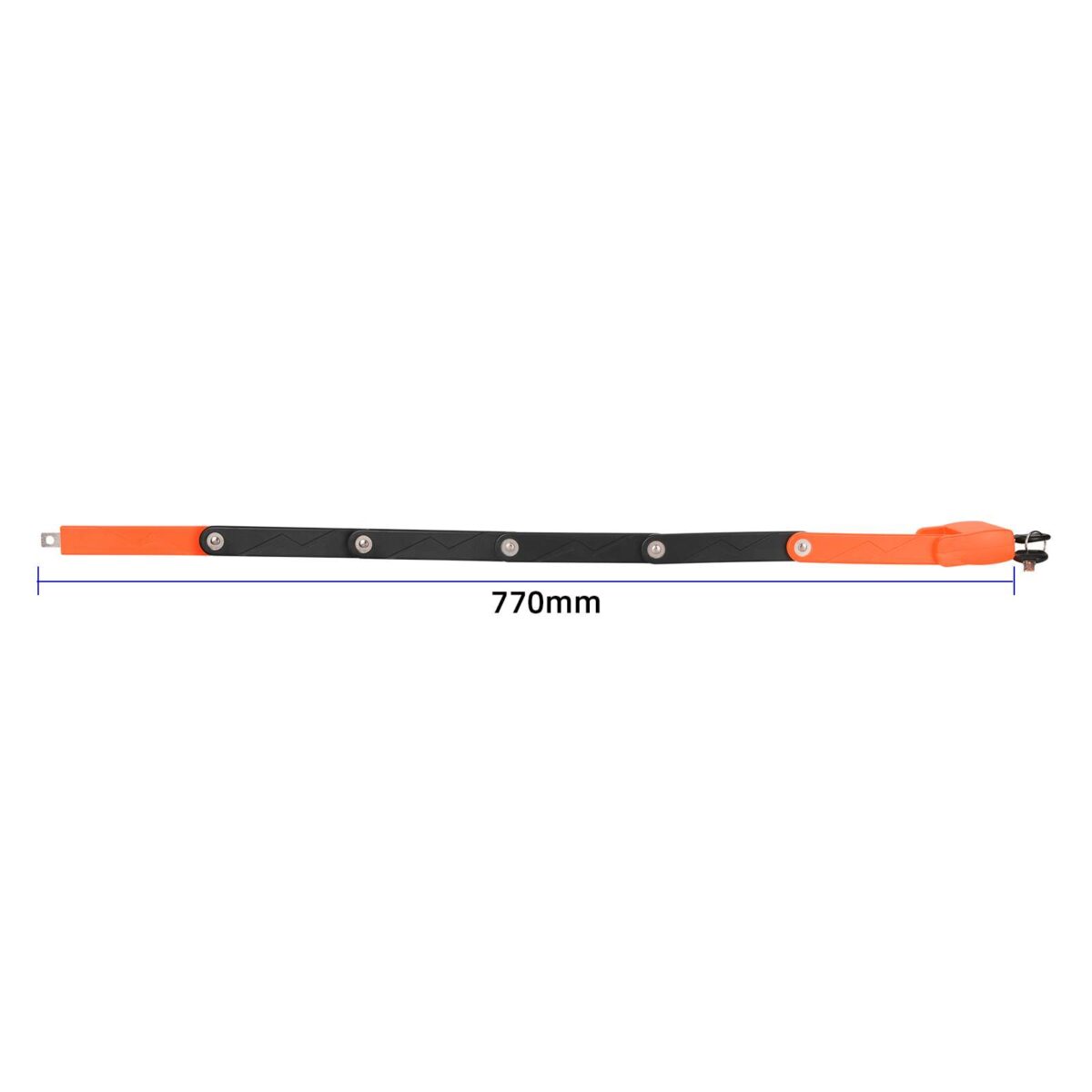 Cerradura antirrobo rectangular plegable naranja (con caja de embalaje) - Imagen 4