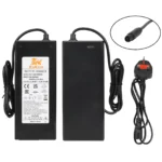 Cargador original Kukirin G2 Master/G3 Pro de 58,8 V y 2 A con cabezal CQ de 3 orificios (enchufe británico)