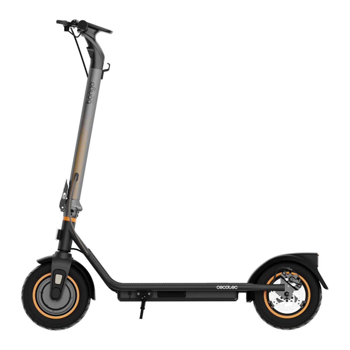 Patinete eléctrico con potencia máxima de  700W y neumáticos de 10" que permite superar pendientes y desplazarse por cualquier superficie cómodamente. Con autonomía de hasta 30 km. Incluye acople porta teléfono para el manillar. Cumple con todos los requisitos de la nueva normativa española de circulación. - Imagen 2