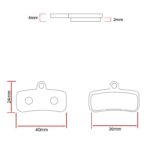 Pastilla de freno RT007-S sinterizada para Shimano saint M810/M820 - Juego de 2 - Imagen 5
