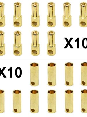 Conector banana 5,5mm - 10M/10F