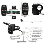 Botonera BSK321 con Intermitentes, luz y claxon con conector SM 1,5M - Imagen 3