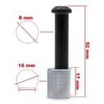 Pasador 8/M6x52mm para mástil MI3 - Imagen 2