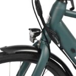 Bicicleta eléctrica de carretera Atria verde 700c con marco de acero y frenos de disco - Imagen 2