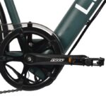 Bicicleta eléctrica de carretera Atria verde 700c con marco de acero y frenos de disco - Imagen 5
