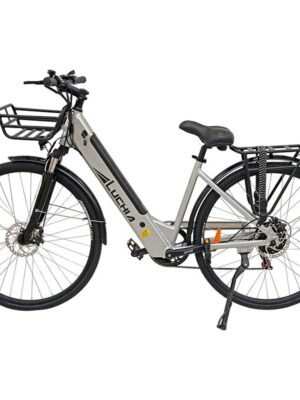 Bicicleta eléctrica urbana Arturo 700C con marco de aluminio y frenos de disco