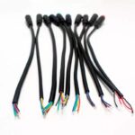 Conector waterproof 8mm 4 pin - 5pcs - Imagen 2