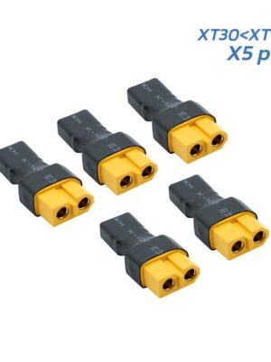 Adaptador XT30 macho a XT60 hembra - 5uds