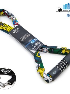 Candado de contraseña EWLK022 funda tela grafiti