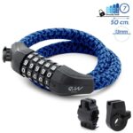 Candado de contraseña EWLK025 funda nylon azul