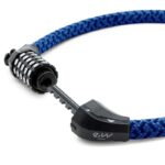 Candado de contraseña EWLK025 funda nylon azul - Imagen 2