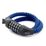 Candado de contraseña EWLK025 funda nylon azul - Imagen 3