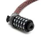 Candado de contraseña EWLK025 funda nylon marrón - Imagen 4