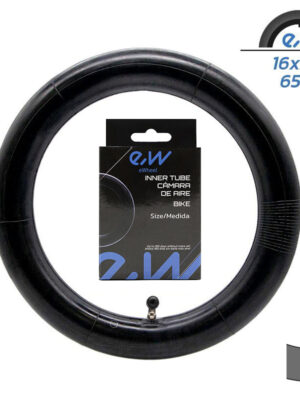 Cámara de aire 16x2,125 VC 65x65º Ewheel