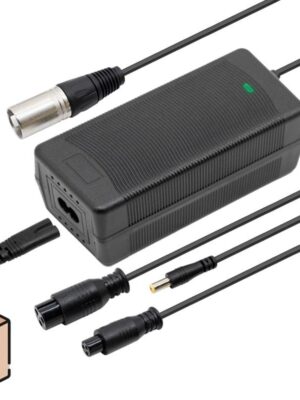 Cargador 52V (salida 58,8v) 2A con conectores DC/GX16/GX12/XLR