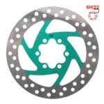 Disco de freno 140mm 6H verde