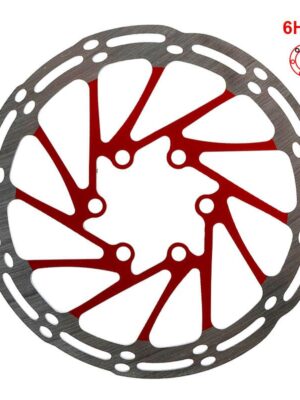 Disco de freno EWD002 140mm 6H rojo