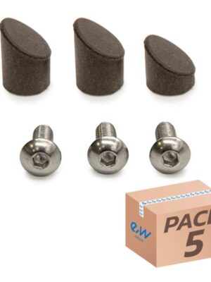 Tapón negro para guardabarros trasero GX2.0 Xiaomi - 5uds