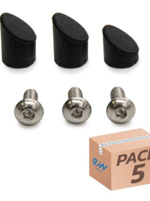 Tapón negro para guardabarros trasero GX1.0 Xiaomi - 5uds