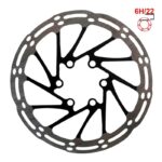 Disco de freno EWD002 140mm 6H negro
