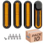 Catadióptrico negro con reflector amarillo para Xiaomi pack de 10
