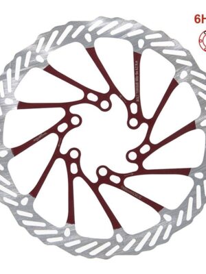 Disco de freno G3 160mm 6H rojo