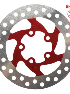 Disco de freno 120mm 5H rojo
