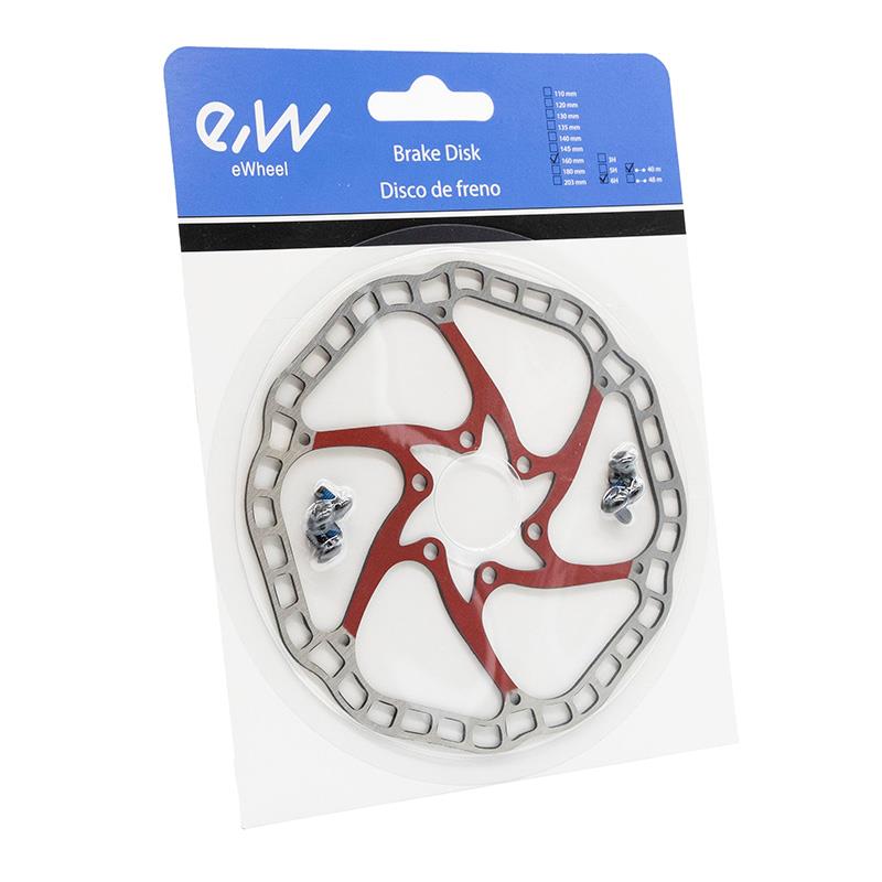 Disco de freno EWD001 140mm 6H rojo - Imagen 4
