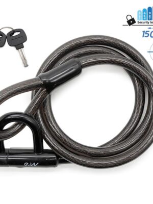 Candado de llave EWLK014 negro