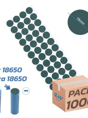 Junta de fibra aislamiento negativo 18650 - 1000uds