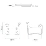 RS001 pastilla para pinza xtech [Ewheel] - 2 juegos - Imagen 4