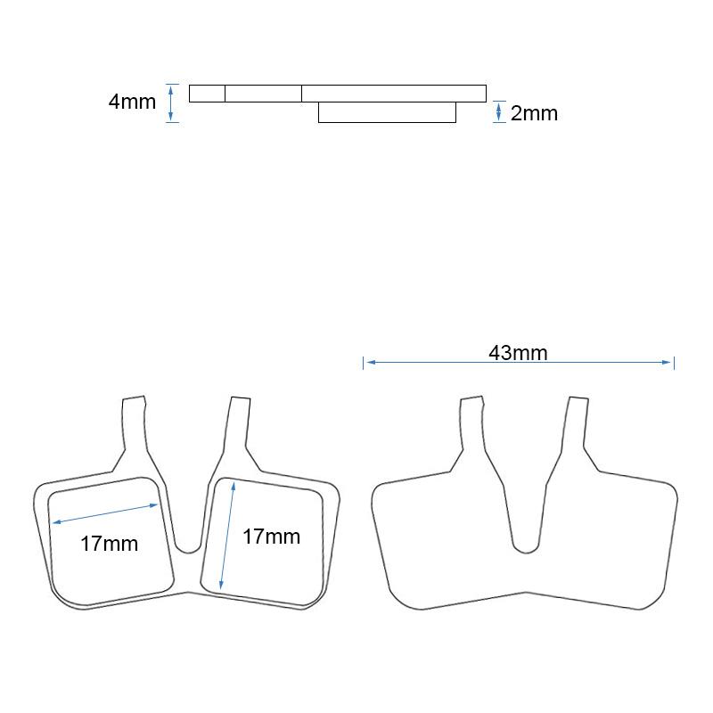 Pastilla de freno RT011-C cerámica - Juego de 2 - Imagen 4