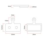 Pastilla de freno RT006 rectangular con tetón [Ewheel] - Imagen 4