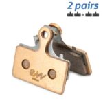 Pastilla de freno RT006-S sinterizada rectangular [Ewheel] - 2 juegos
