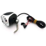 Faro led con claxon blanco 12-72v con conector SM - Imagen 2
