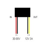 Conversor DC 30-90V a 12V 3A [Fulree] - Imagen 3