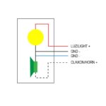 Faro led con claxon 12-72v con conector SM - Imagen 3