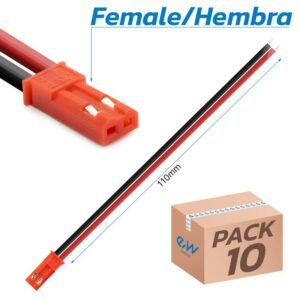 Conector JST con cable - 10 HEMBRA