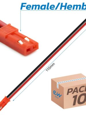 Conector JST con cable - 10 HEMBRA