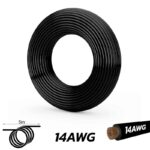 Cable negro 14 AWG - 5M